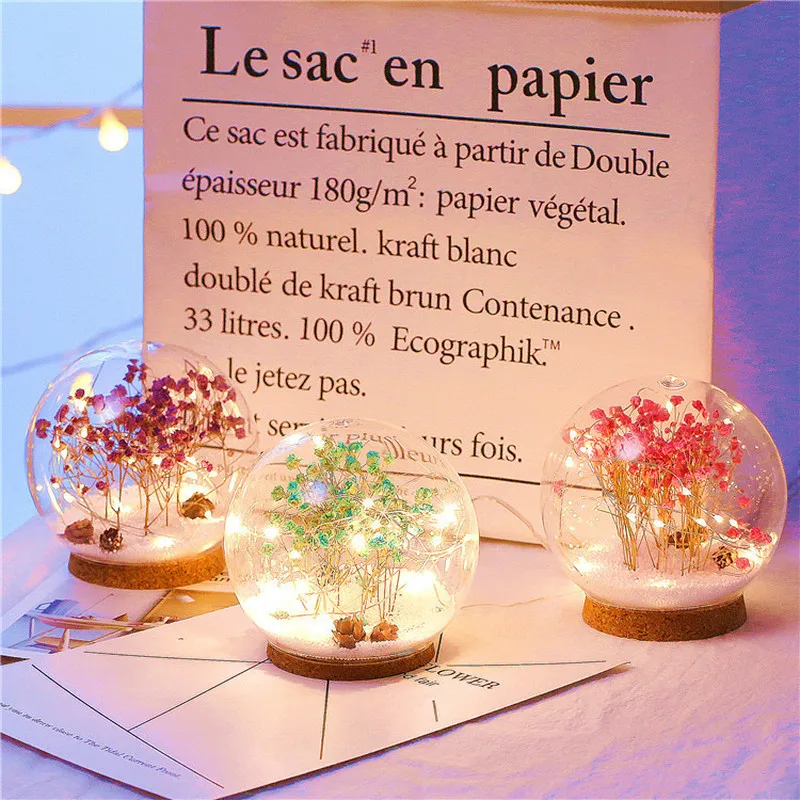 Светодиодный хрустальный шар 12*8 см с рождественским оленем 3d лампа USB ночник