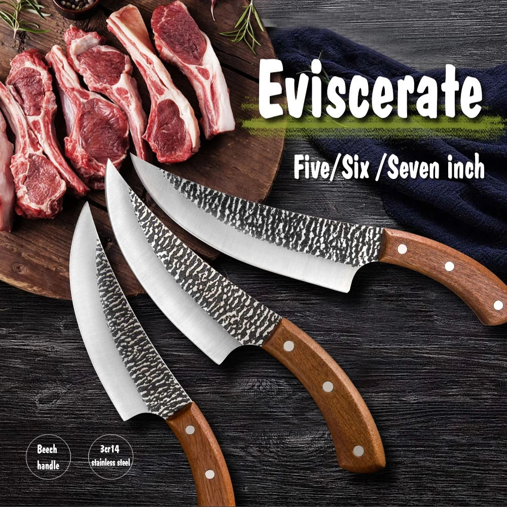 5 &quot6&quot 7 &quotкованый нож для склеивания на открытом воздухе выживания природе