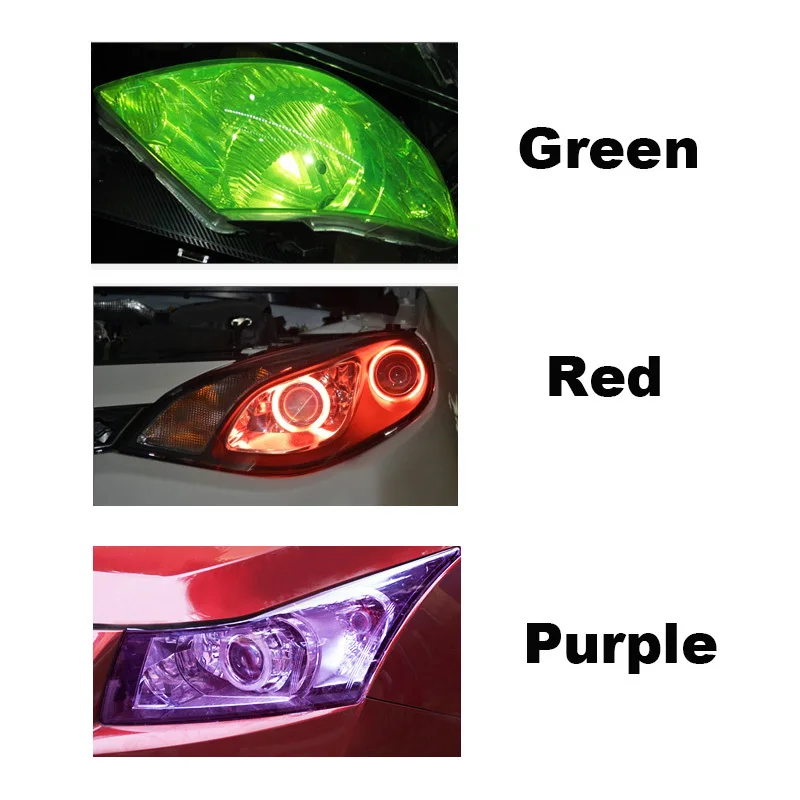 

40x200cmCar Stickers Car Headlights Taillight Tinting Film Sheet Sticker Side Light Waterproof Brake Light Film Car Accessories