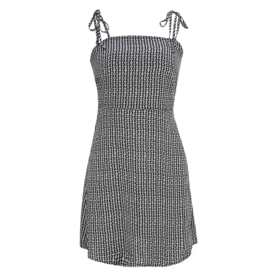 

2021 Summer Women Sexy Vintage Slip Mini Dress Party Holiday Dress Femme Vestidos De Mujer Casual Sun Dresses