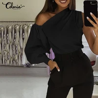 sexy off shoulder women office shirts celmia fashion long sleeve blouse casual loose tops lady elegant blusas oversized femme 7
