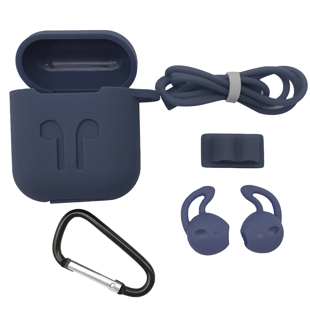 5 шт./компл. силиконовый чехол для наушников AirPods Функция &quotанти потеря&quot кабель