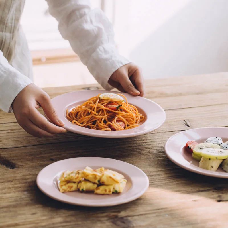 D 22 7 см большие размеры Ins Макарон эмаль блюдо домашнее чистая красная фото посуда