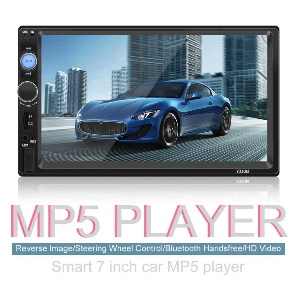 7 дюймов 2 DIN Bluetooth HD сенсорный экран автомобиля видео FM Радио стерео плеер