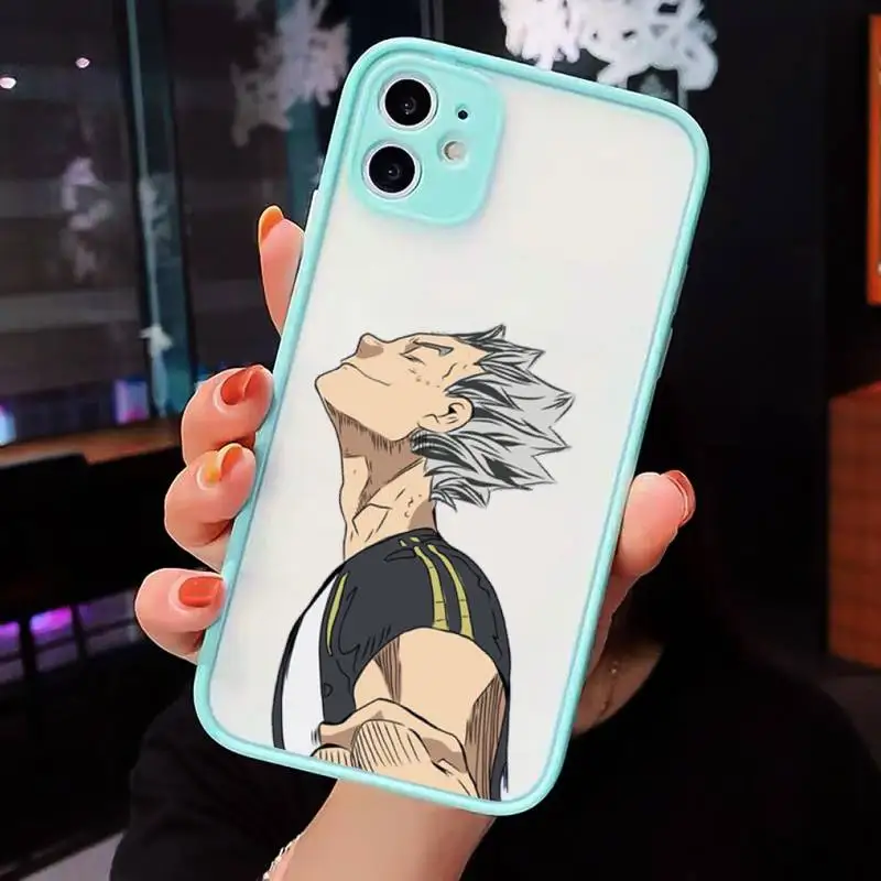 

haikyuu Poster volleyball anime Phone Cases matte transparent For iphone 7 8 11 12 plus mini x xs xr pro max cover