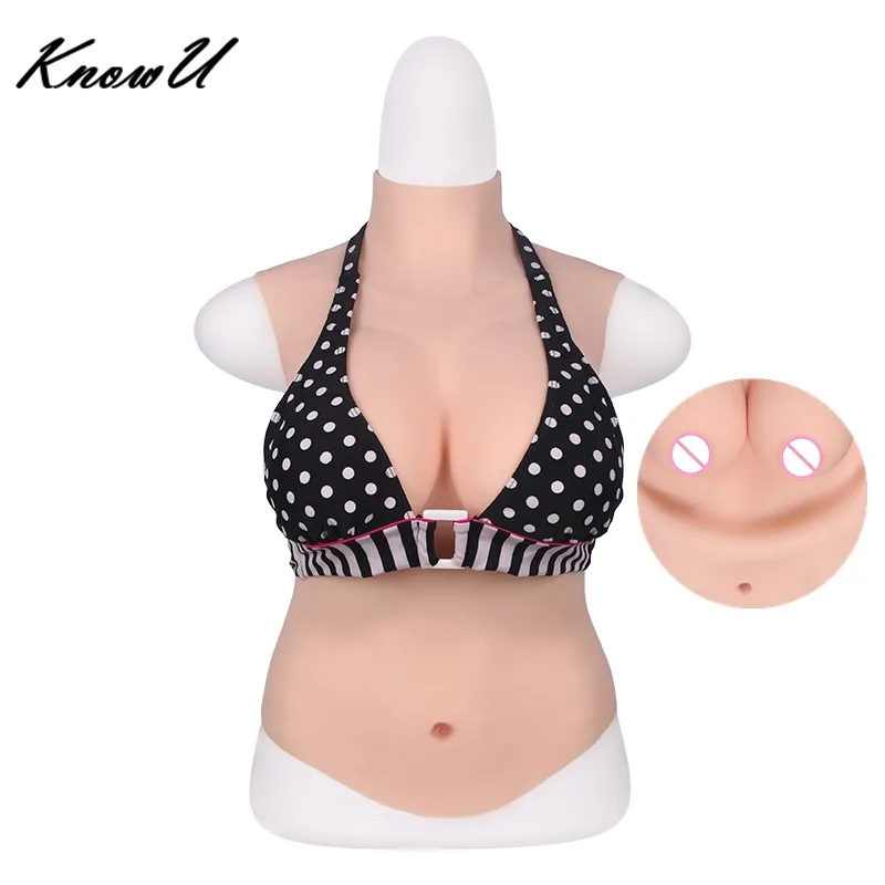 Искусственные груди KnowU D Cup силиконовые Трансвестит трансвеститов косплей