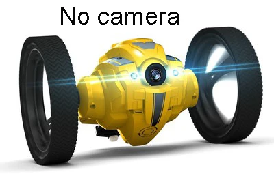 Yellow no camera Wi-Fi FPV Камера HD RC Jumping автомобиль скачок высокое Stunt автомобилей с музыкой светодиодный фары RC автомобиль отказов игрушка в подарок для ребенка - Цвет: Yellow no camera
