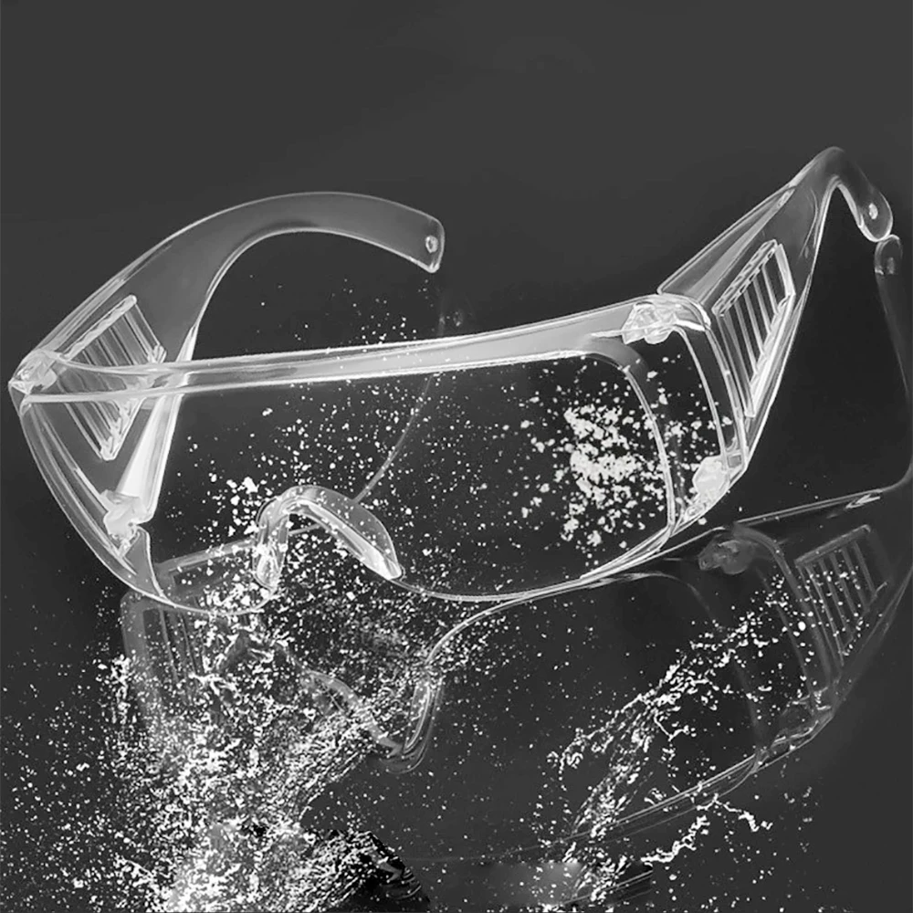 Safety Protective Goggles Glasses Work Prevent protect Eye Protection Anti-Dust Shock Transparent Eyepiece | Красота и здоровье