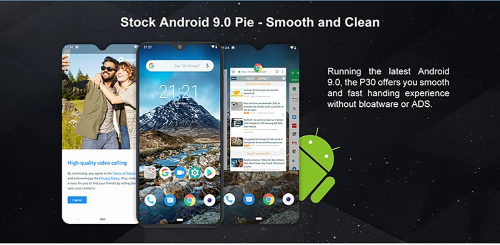 Смартфон Cubot P30 6," экран капли воды FHD+ 2340x1080p 4 Гб RAM+ 64 ГБ ROM Памяти Android 9,0 Pie Система Helio P23 Телефон SONY AI задние тройные камеры Поддержка Распознавания лица 4000 мАч Батарея 4G LTE Сети