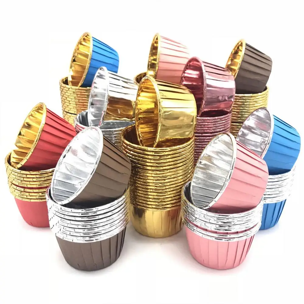 

60% Hot Sale 50Pcs Disposable Baking Cupcake Cake Liner Wrappers Cup Muffin Dessert Holder