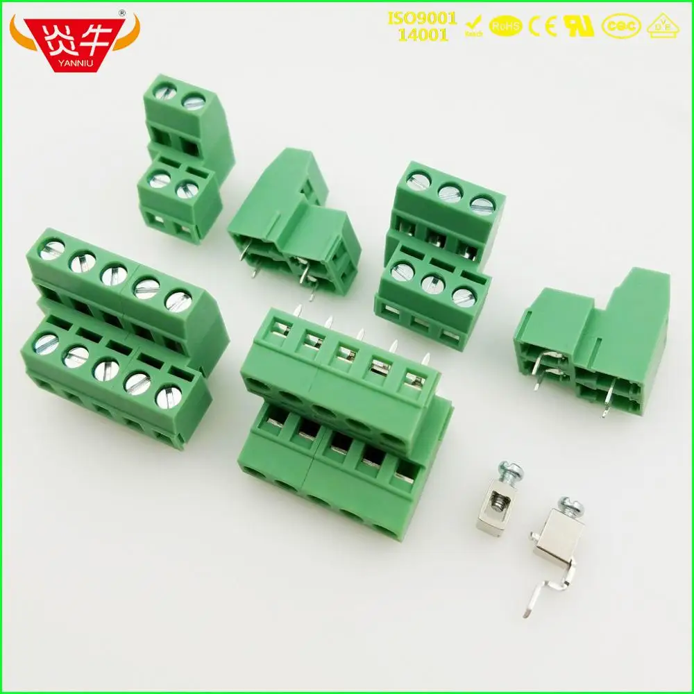 KF127A 5,0 2P 3P двухрядные PCB универсальные Винтовые клеммные блоки DG127A 5,0 мм 2PIN 3PIN MKKDSN 1,5/2-5,0-1726037 Феникс дегсон