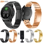 22 мм быстросъемный ремешок для часов Garmin Fenix 55 Plus Смарт-часы ремешок из нержавеющей стали для Garmin Fenix 66 Pro