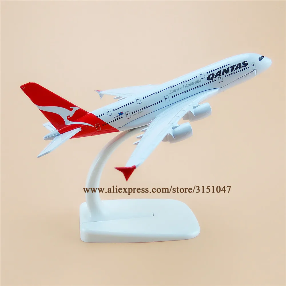 16 см Air QANTAS дух Австралии аэробус 380 A380 авиакомпании модель самолета