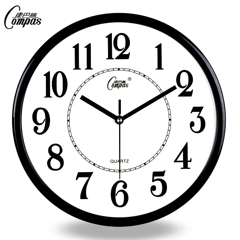 Тихие настенные часы для гостиной гладкие минималистичные Современные спальни
