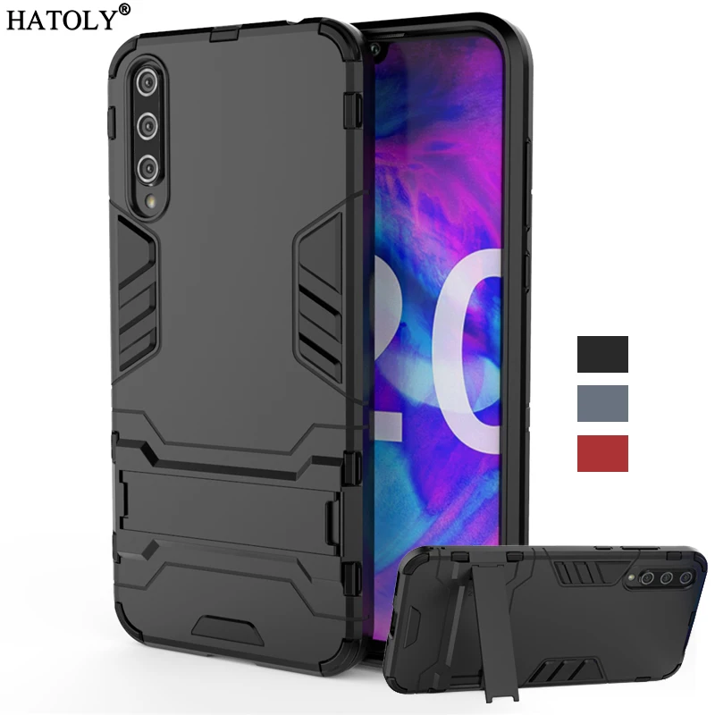 Для Huawei Honor 20 Lite чехол Броня ТПУ Резиновая оболочка Жесткий ПК задняя крышка