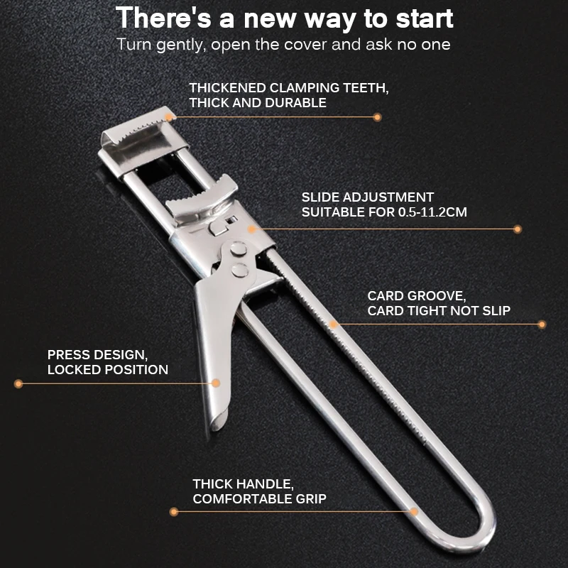 Нержавеющая сталь ручной консервный нож для удобного хвата открывалка бутылок с