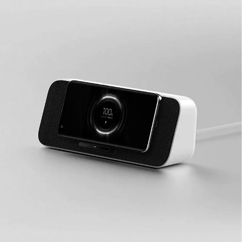 100% оригинальное Беспроводное зарядное устройство Xiaomi динамик Bluetooth 30 Вт макс Qi