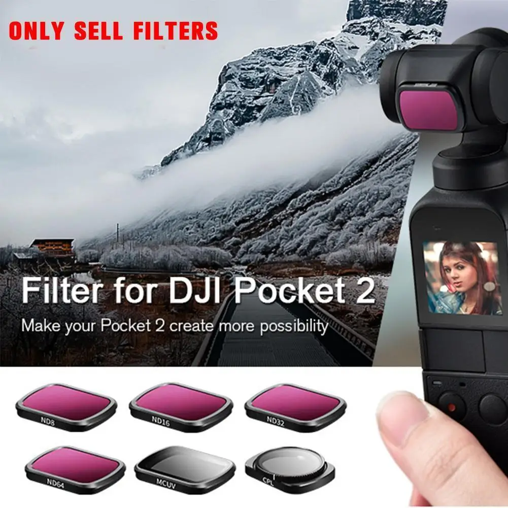 

Светофильтр для DJI Pocket 2 CPL/MCUV/ND8/ND16/ND32/ND64