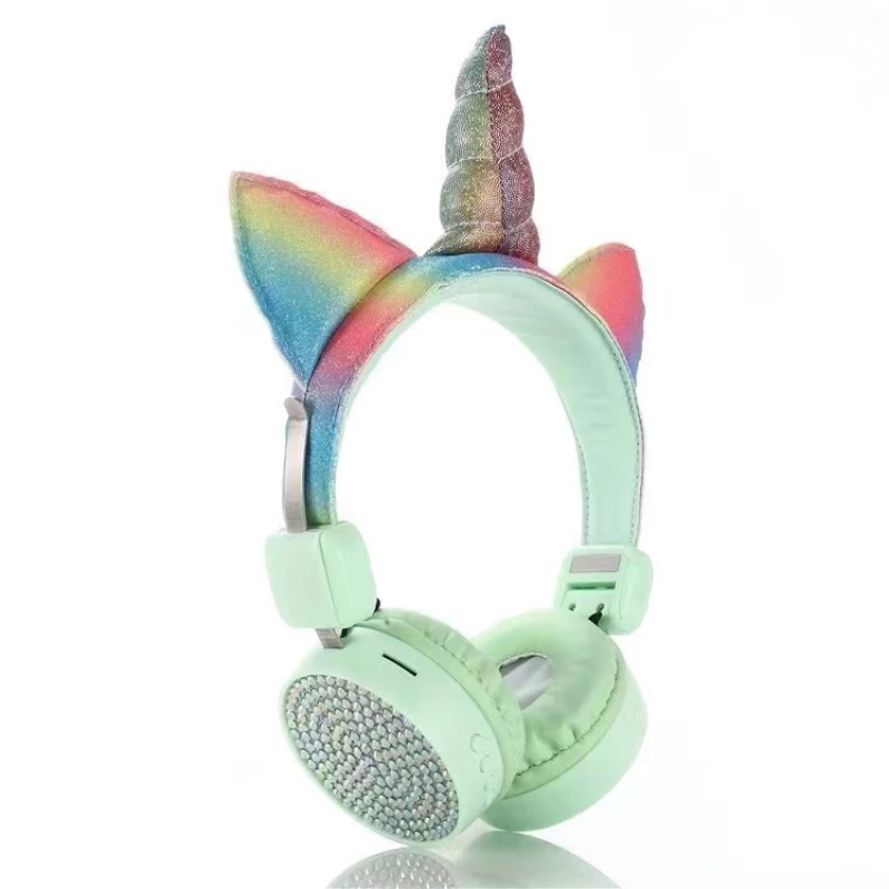 

Cartoon Wireless Bluetooth 5.0 Earphones Kids Cute Unicorns Stereo Music Gaming Headset With Mic HiFi Earbuds Children Gift