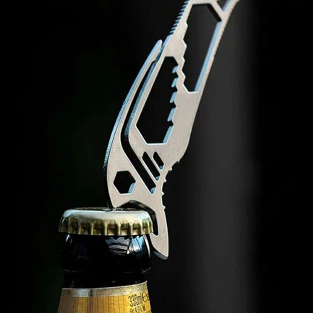 

Shark Shaped Multi Tool Card Stainless Steel Beer Bottle Opener Survival Tool Beverage Bottle Opener Wine Accessories