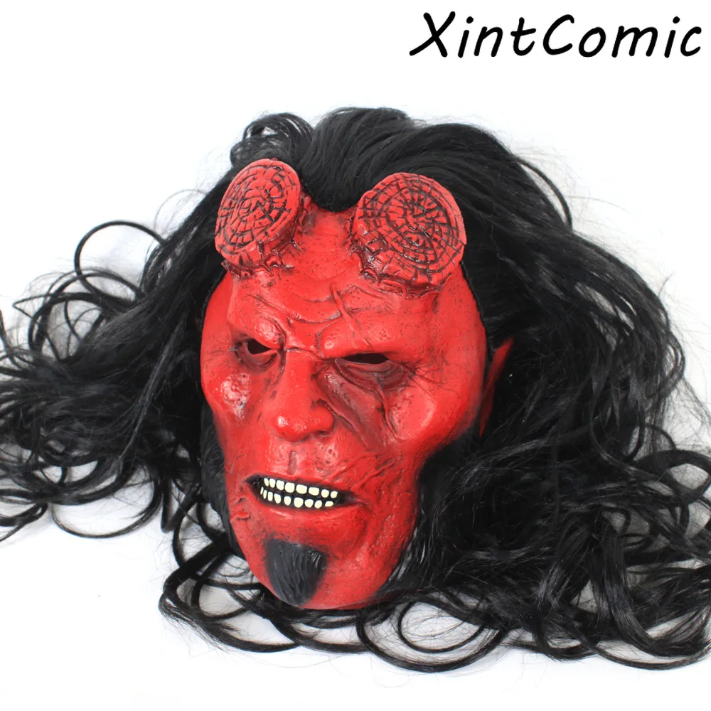 Hellboy Anung Un Rama Masque латексные маски перчатки маска для фильма ужасов Хэллоуин