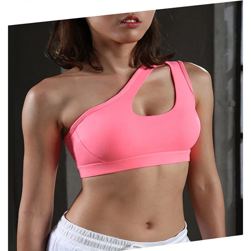 Женский бюстгальтер топ Sanderala спортивный на одно плечо для занятий спортом 2019| |