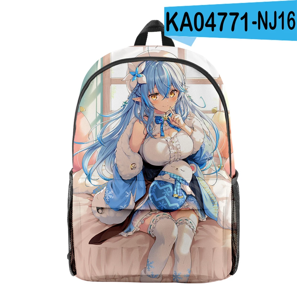 

Cartoon HOLOLIVE Snowflakes Student School Bags Boys Girls Travel Bags 3D Print Oxford Waterproof Notebook Shoulder Backpacks