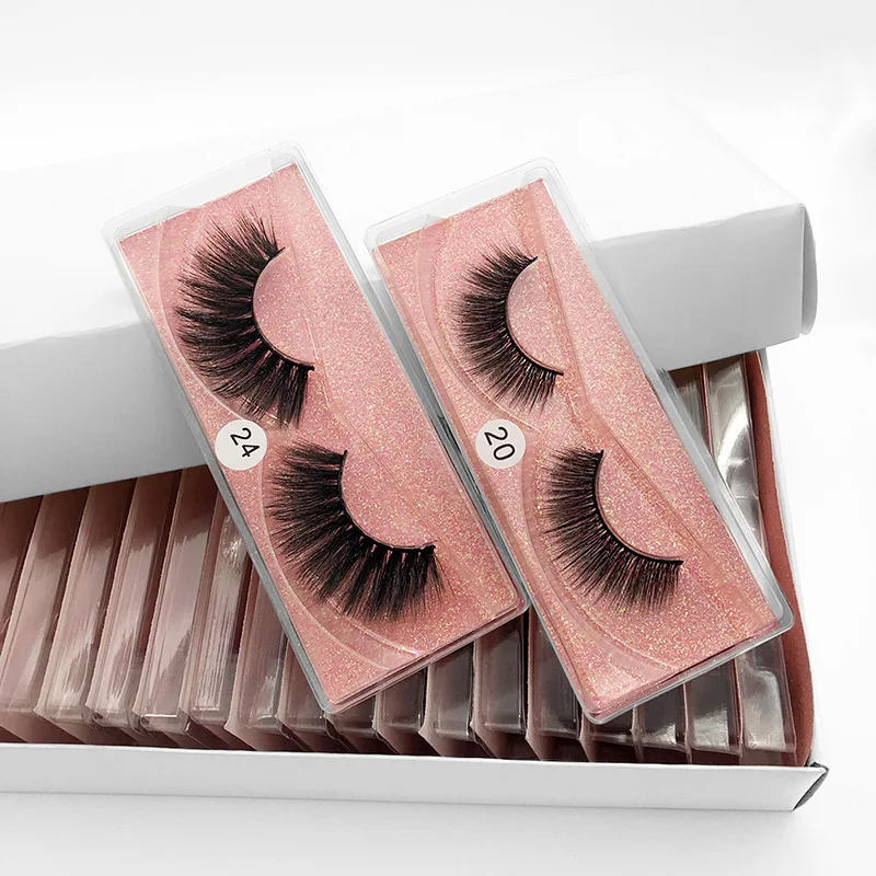 

10/20/30Pairs of 3D Mink Natural Eyelashes Long False Eyelashes Handmade Soft Eyelash Flower Eyelashes Girls Gift
