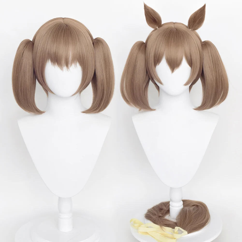 

Парики для косплея из аниме Umamusume Pretty Derby Smart Falcon, термостойкие короткие искусственные волосы с ушками, полный костюм