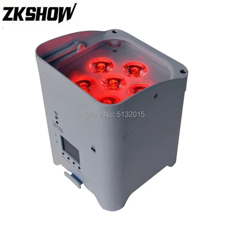12 шт./лот 6*15 Вт RGBWA + УФ светодиодный прожектор Uplight с приложением для телефона 2 4G