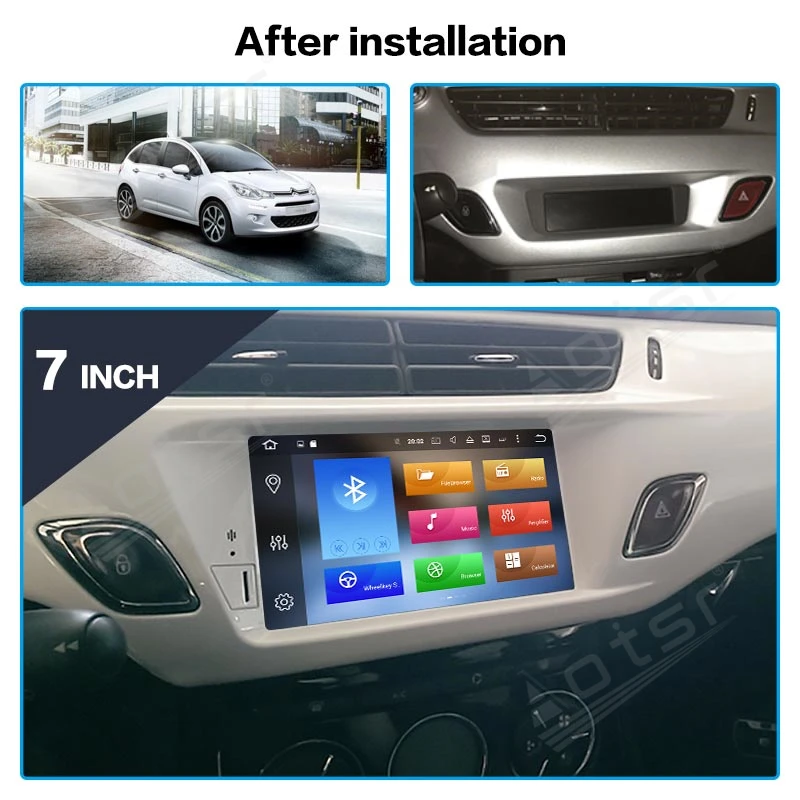 

Android Car Multimedia Radio Player Stereo For Citroen C3 DS3 2010 2011 2012 - 2016 GPS Navi Auto Audio Head Unit Carplay 1 Din