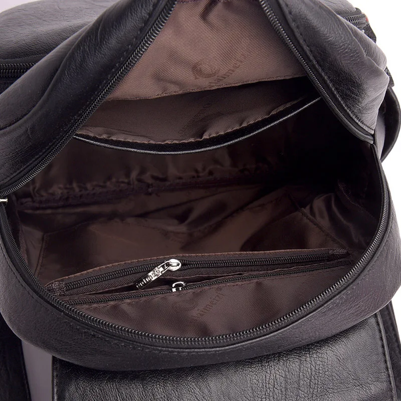 Многофункциональный Женский дорожный рюкзак женский модный кожаный большая