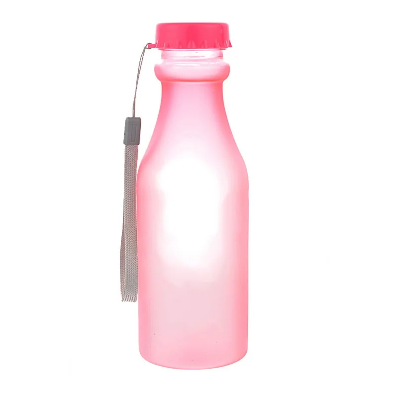 Frost Pink 550 мл спортивные пластиковые бутылки для воды флакон из небьющегося стекла для детей герметичный переносной для Йога, тренировки, фитнес шейкер - Цвет: Frost Pink