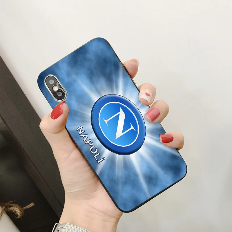 Чехол для телефона Insigne Milik iphone DIY Napoli FC чехол черный мягкий TPU iPhone 11Pro X XR XS MAX 7 8 7plus 6
