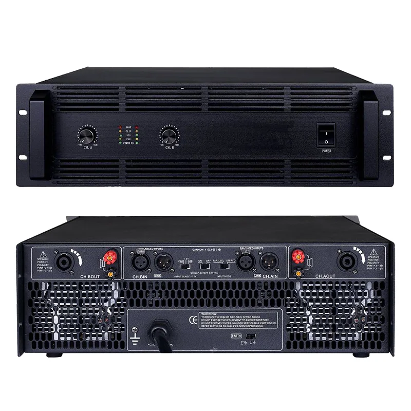 

HI-FI Level Design 1500W Professional Stereo Power Amplifier Two Channel