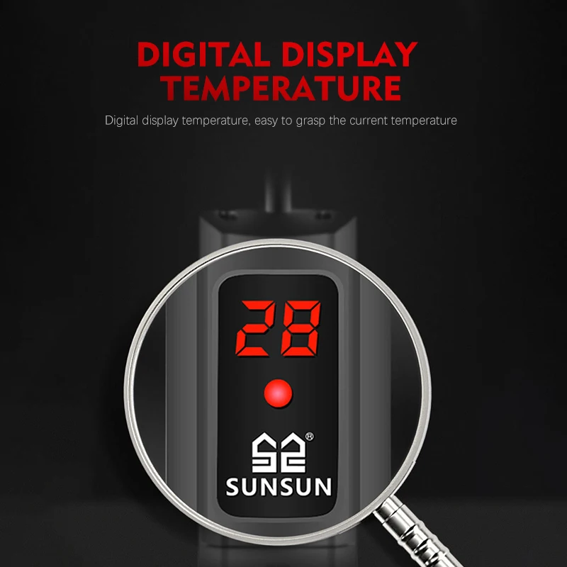 SUNSUN аквариум погружной нагреватель ЖК дисплей Цифровой Регулируемый