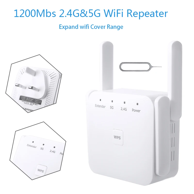 POHIKS 1 шт. 1200 Мбит/с высокой Скорость 2 4 ГГц + Wi Fi 5 двухдиапазонный Беспроводной