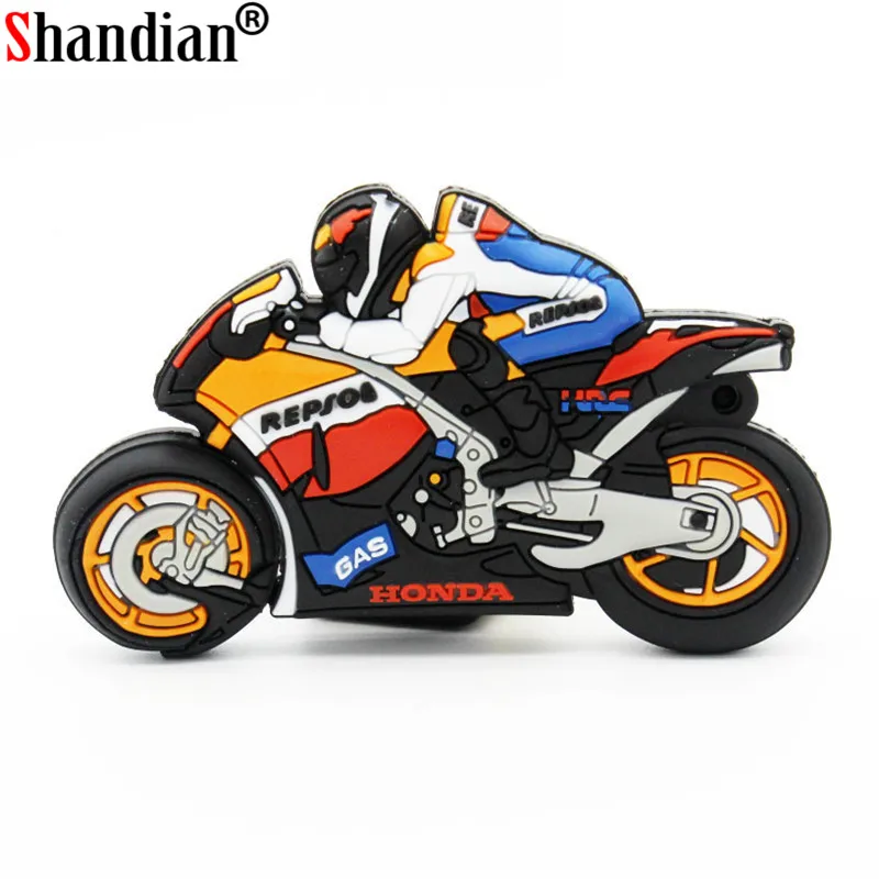 SHANDIAN оптовая цена на флэшке Бесплатная доставка 32gb мотоцикл дизайн модные