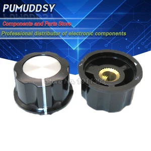 10 шт., ручка потенциометра WH118WX050 bakelite, медное внутреннее отверстие, 6 мм