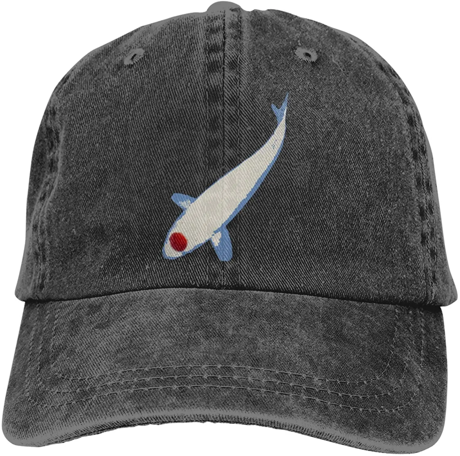 

Japan Koi Carp Fish Sports Denim Cap Adjustable Unisex Plain Baseball Cowboy Snapback Hat