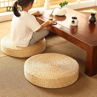 pastoral wind grass japanese style cushion thick round rattan tatami cushion meditation mat balcony daze meditation yoga mat