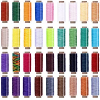 lmdz 36 colors waxed thread1188yards colorful leather thread33yards per color leather sewing threadhand stitching thread