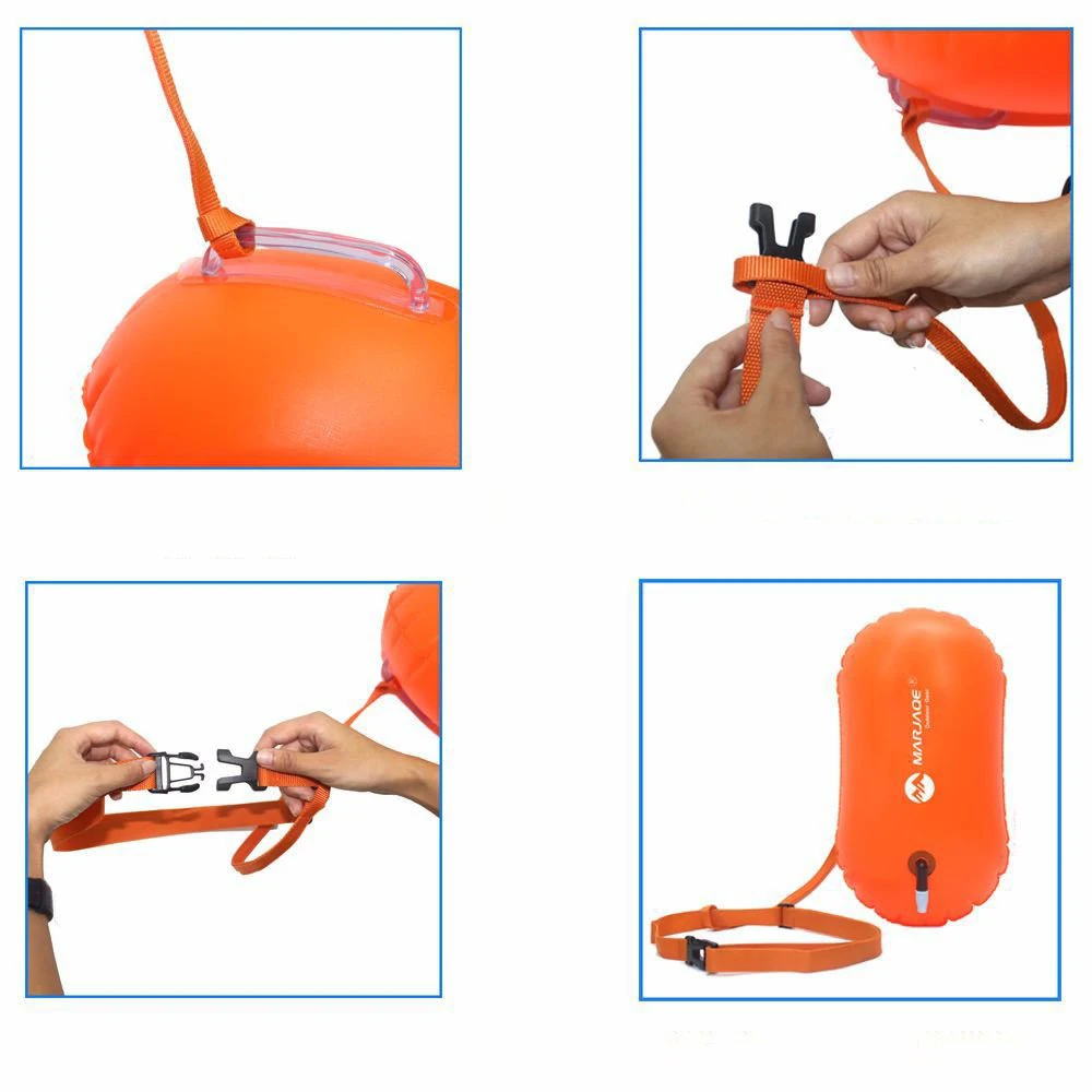 

PVC Swimming Buoy Safety Air Dry Float Swimming Inflatable Drift Bag Flotation Device Water Sports Training Aids Outdoor Gear