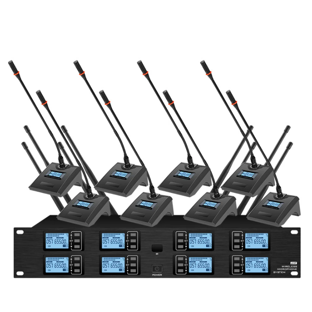 

UHF wireless microphone system conference microphone is used for large and small conference rooms, speech microphone wireless
