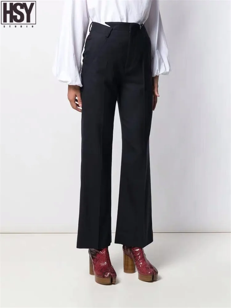 【HSY】2019 осень зима новые женские костюмы пионерский дизайн ассиметричная талия