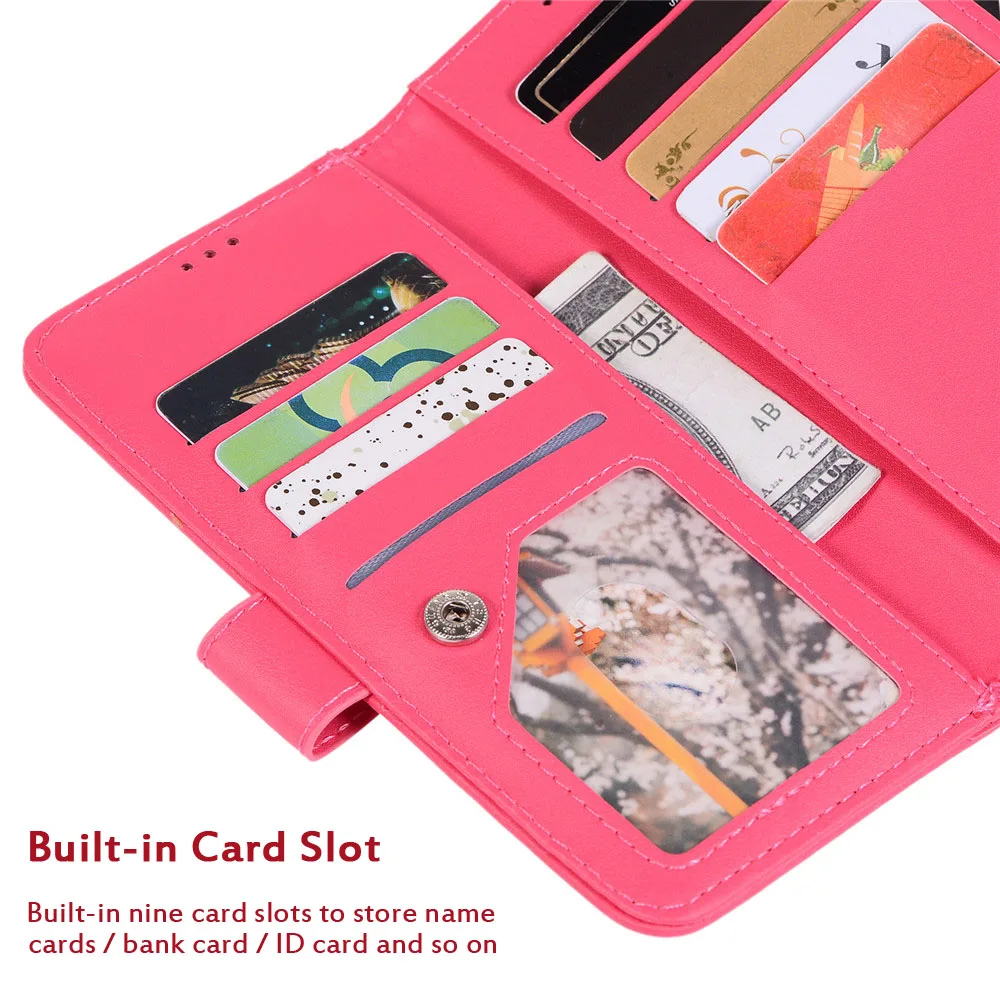 Блестящий кожаный чехол на молнии для iPhone 11 Pro Max 2019 кошелек Магнитный флип-чехол