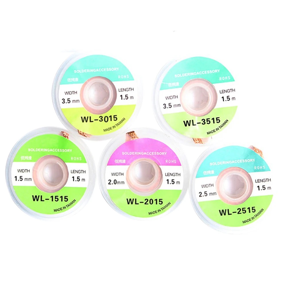 5 шт./лот новинка оплётка для удаления припоя фитиль проволока 1515 / 2015 2515/3015 ремонт
