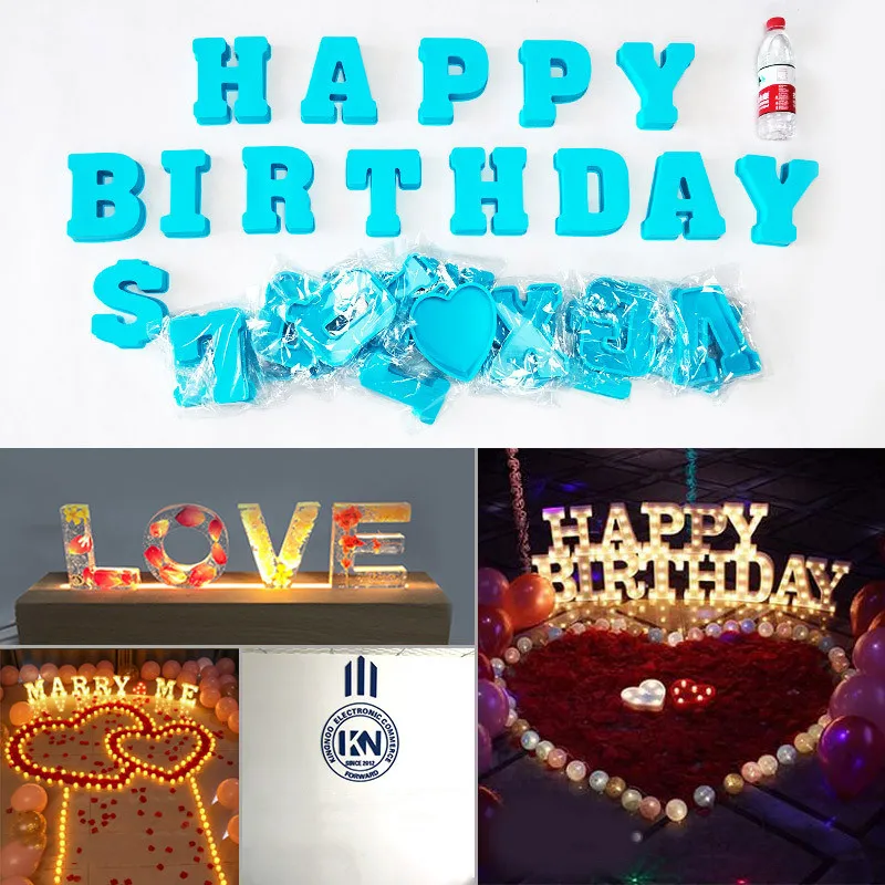 

Super Large Letters Silicone Mold Mirror 26 English Alphabet Decoration DIY Epoxy Resin Mold
