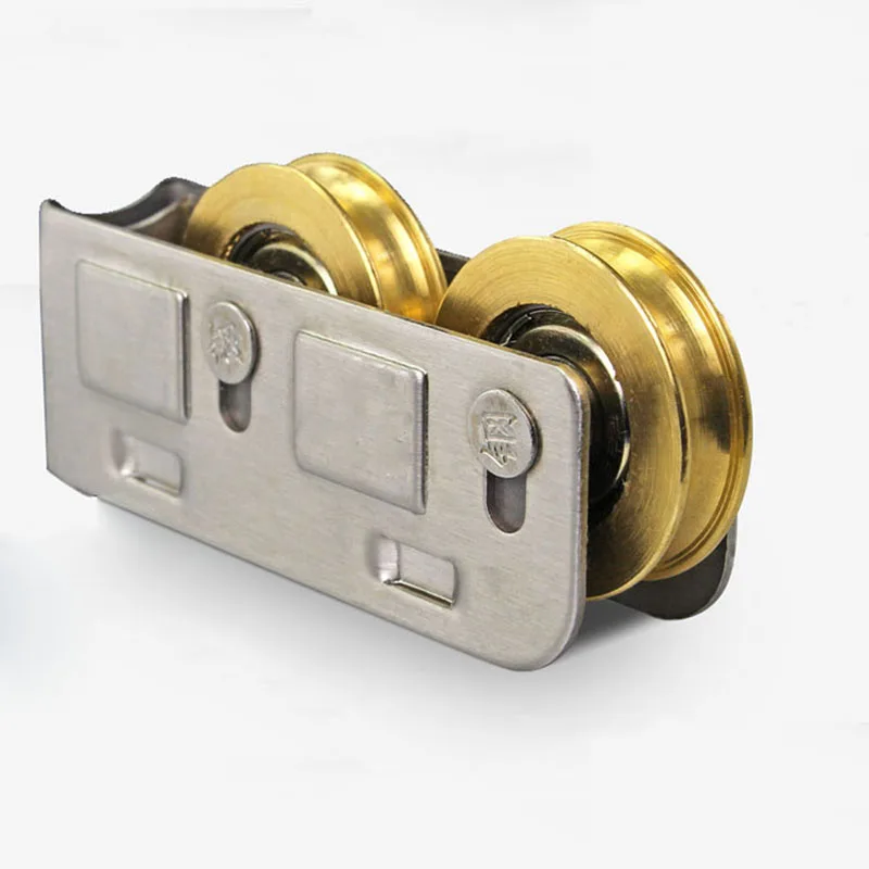 

868-Type Sliding Door Plastic Steel Pulley Aluminum Alloy Windows Brass Wheel Muted Roller House Hardware