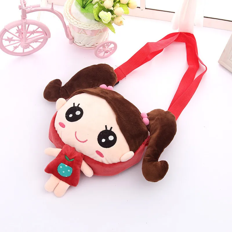 Plush Crossbody Shoulder Bag Daily Use Card Snacks Pouch Cellphone Holder Cute Cartoon Princess Doll Gift Girls Mini Travel Bag | Игрушки и